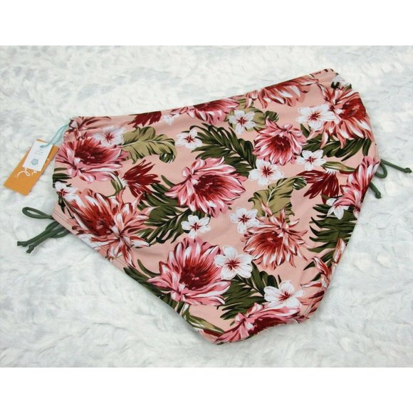 Kona Sol High Waist Bathing Suit Bottoms XL Ruched New with tags - Picture 5 of 8